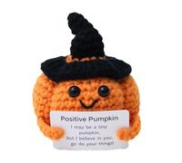 Adorable Toy for Kids Funny Pumpkin Knitted Animal Perfect for Birthdays Holidays and Parties Unique Crochet Design Girls and Boys (Orange, 7X7X9cm)