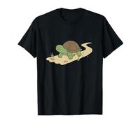 Adorable Turtle On Winding Path Slow and Steady T-Shirt