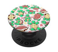 Adorable Turtle Tortoise pattern spread PopSockets PopGrip: Swappable Grip for Phones & Tablets PopSockets Adhesive PopGrip