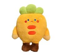 Adorable Vegetable Plush Toy, Soft Stuffed Doll, Cute Character, Kids Birthday Gift, Home Decor, 2 Inches, and White, Huggable and Durable Design