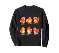 Adorable Watercolor Baby Birds Cute Little Chicks Art Sweatshirt