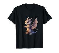 Adorable Wizard Dragon Holding a Wand T-Shirt