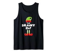 Adorable Xmas Brainy Elf Matching Family Christmas Costume Tank Top