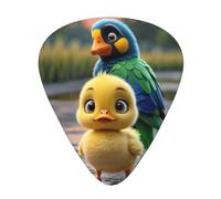 adorable yellow ducklingGuitar Picks, 12-Piece Pattern Set, Three Different Thicknesses for Acoustic Electric Guitar and Other Instruments