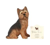 Adorable Yorkshire Terrier Dog Resin Ornament With Sentiment Card