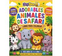 Adorables Animales de Safari: Libro para Colorear (JoyBee - Pequeños Exploradores)