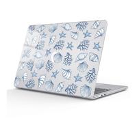 AdorableWhimsy for MacBook Air 13 Inch Case 2025-2022 Release A3240 M4/A3113 M3/A2681 M2 Blue Seashell Conch Ocean Design Crystal Clear Hard Shell Case Laptop Protective Cover for MacBook Air 13.6"