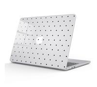 AdorableWhimsy for MacBook Air 13 Inch Case 2025-2022 Release A3240 M4/A3113 M3/A2681 M2 Cute Polka Dot Aesthetic Design Crystal Clear Hard Shell Case Laptop Protective Cover for MacBook Air 13.6"