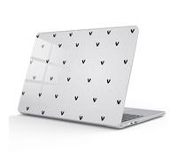 AdorableWhimsy for MacBook Pro 13 Inch Case M2 2026-2016 Release A2338 M1 A2251 A2289 A2159 A1989 A1708 A1706 Cute Black Polka Dot Heart Design Crystal Clear Girly Case Protective Hard Shell Cover