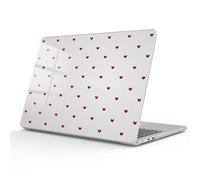 AdorableWhimsy for MacBook Pro 16 Inch Case 2026-2021 M5 M4 M3 M2 M1 Pro/Max A3428 A3429 A3403 A3186 A2991 A2780 A2485 Red Love Heart Cute Girly Design Clear Girly Case Protective Hard Shell Cover