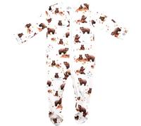 AdoraCub 100% Organic Cotton Zip Baby Sleepsuits, Newborn to 3 years | Unisex Baby Grows wrapped in Gift Box | New Baby Gifts for Baby Shower