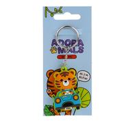 Puckator Alfie the Tiger Adoramals PVC Keyring - Mothers Day Gifts Key Ring Keyrings Tags - Cool Keyrings Hoop Clip Fobs - Funny Cute Car Men's Accessories Stuff For Men Women - Trinket