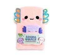 ADORAMALS MADDIE AXOLOTL PLUSH A5 NOTEBOOK NOTE PAD POUCH & MINI NOTE BOOK PUK
