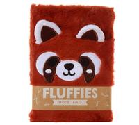 Puckator Adoramals Red Panda Plush Fluffies A5 Notebook - School Teacher Student Homework Study Planner Notepad - Collage University Essentials Journals Planners Jotter Uni Gifts Stationery Supplies