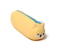Puckator Adoramals Shiba Inu Dog Silicone Pencil Case - School Equipment Stuff - Pencil Cases Large Capacity Preppy Pencil Case Zipper Pouch Office Essentials Pencils Case Cute Pencilcase Pen Case