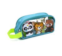 Puckator Adoramals Wild Clear Window Pencil Case - School Equipment Stuff - Pencil Cases - Large Capacity Preppy Pencil Case - Zipper Pouch - Office Essentials Pencils Case Cute Pencilcase Pen Case