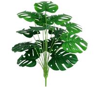 ADORAMOUR Artificial Monstera Leaf Bush,71cm Fake Tropical Plant Home Decor | UV Resistant Faux Large Foliage for Indoor Outdoor, Tropical Greenery Arrangement for Home Office Bedroom Garden Decoration