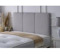 Adore Designs Alton Chenille 4Ft Small Double 24" Headboard - Light Grey