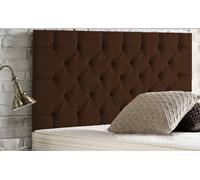 Adore Designs Chesterfield Chenille 4Ft6 Double 24" Headboard - Brown