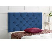 Adore Designs Chesterfield Plush Velvet 3Ft Single 24" Headboard - Blue