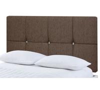 Adore Designs Deluxe Chenille 4Ft6 Double 20" Headboard - Brown