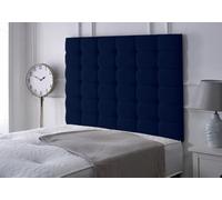Adore Designs High Cubed Chenille 3Ft Single 36" Headboard - Blue