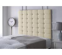 Adore Designs High Cubed Chenille 4Ft Small Double 36" Headboard - Cream