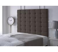 Adore Designs High Cubed Chenille 4Ft6 Double 36" Headboard - Charcoal