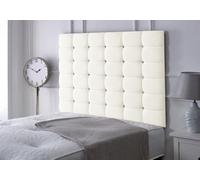 Adore Designs High Cubed Chenille 5Ft Kingsize 36" Headboard - Ivory