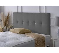 Adore Designs Madrid Chenille 4Ft Small Double 24" Headboard - Charcoal