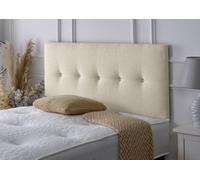 Adore Designs Madrid Chenille 4Ft Small Double 24" Headboard - Ivory