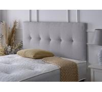 Adore Designs Madrid Chenille 4Ft Small Double 24" Headboard - Light Grey