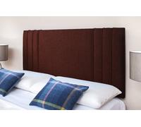 Adore Designs Rio 3 Turin Linen 4Ft6 Double 24" Headboard - Brown