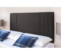 Adore Designs Rio 3 Turin Linen 4Ft6 Double 24" Headboard - Charcoal