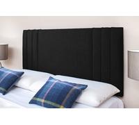 Adore Designs Rio 3 Turin Linen 6Ft Super King 24" Headboard - Black