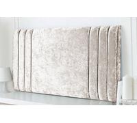 Adore Designs Rio Crushed Velvet 2Ft6 Small Single 20" Headboard - Cream