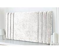 Adore Designs Rio Crushed Velvet 4Ft Small Double 20" Headboard - White