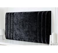 Adore Designs Rio Crushed Velvet 4Ft6 Double 20" Headboard - Black