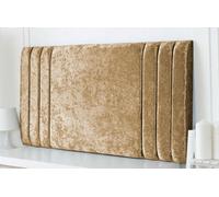 Adore Designs Rio Crushed Velvet 5Ft Kingsize 20" Headboard - Gold