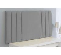 Adore Designs Rio Plush Velvet 3Ft Single 20" Headboard - Silver