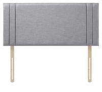 Adore Designs Rio Turin Linen 2Ft6 Small Single 20" Headboard - Silver