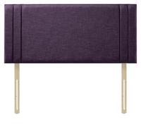 Adore Designs Rio Turin Linen 4Ft6 Double 20" Headboard - Purple