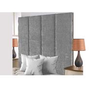 Adore Designs Stafford Chenille 4Ft6 Double 36" Headboard - Light Grey
