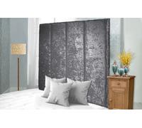 Adore Designs Stafford Crushed Velvet 5Ft Kingsize 36" Headboard - Grey