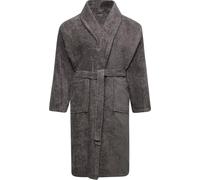 Adore Home 100% Cotton Terry Towelling Shawl Collar Bathrobe -Medium,Slate