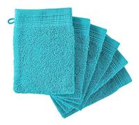 Adore Home 18 x Premium Quality 100% Cotton Wash Mitts Absorbent Flannel Face Mitt Body Scrub, Turquoise