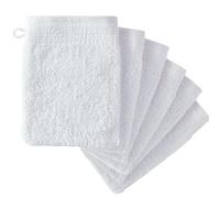 Adore Home 18 x Premium Quality 100% Cotton Wash Mitts Absorbent Flannel Face Mitt Body Scrub, White