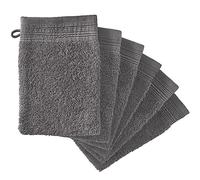 Adore Home 18 x Premium Quality Wash Mitts Absorbent Flannel Glove Face Mitt Body Scrub, Anthracite Grey