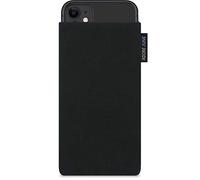 Adore June Classic Black Case Compatible with iPhone 11, Mobile Phone Case Made of Durable Cordura Fabric with Screen Cleaning Effect, Made in Europe