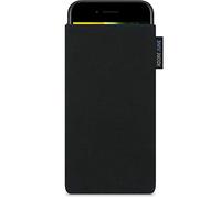 Adore June Classic Black Case Compatible with iPhone SE2 2020, Mobile Phone Case Made of Durable Cordura Fabric with Display Cleaning Effect, Made in Europe